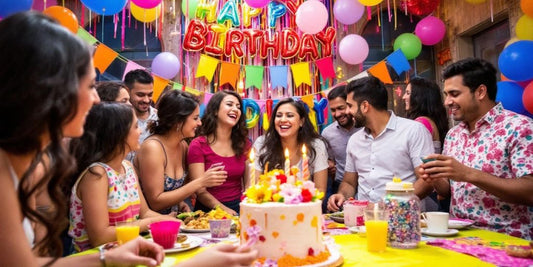 Fiesta de cumpleaños con decoración colorida en Lomas.
