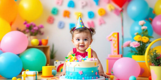 Fiesta de cumpleaños para niña de un año.